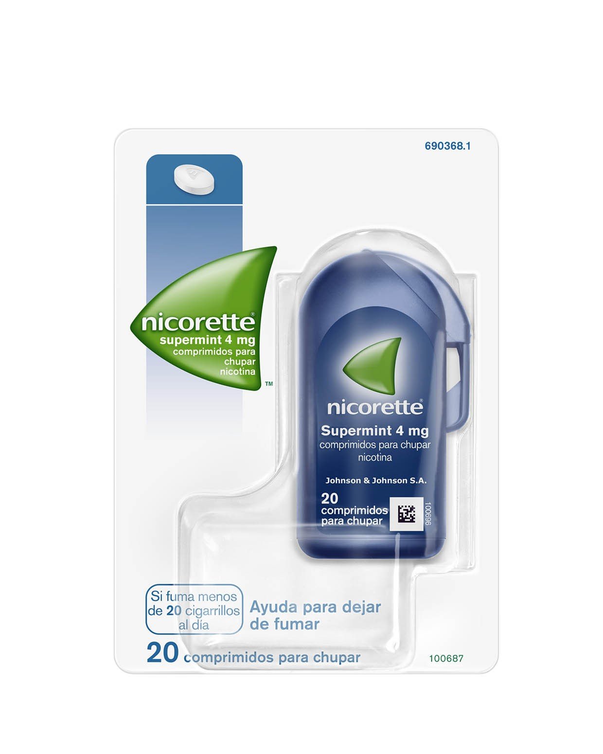 NICORETTE Supermint 4mg 20 Comprimidos para Chupar-2