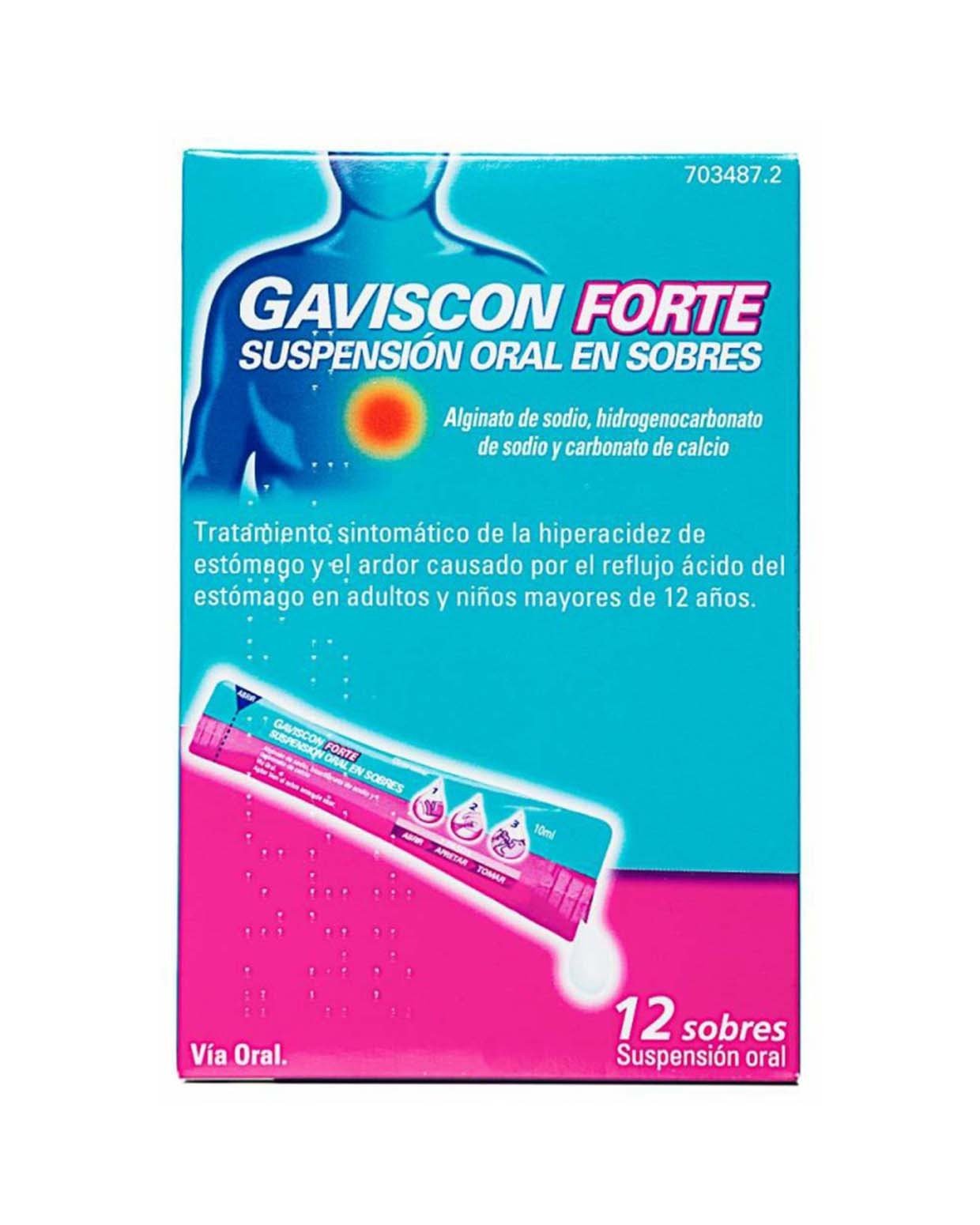 GAVISCON Forte Suspensión Oral 12 Sobres 10ML-1