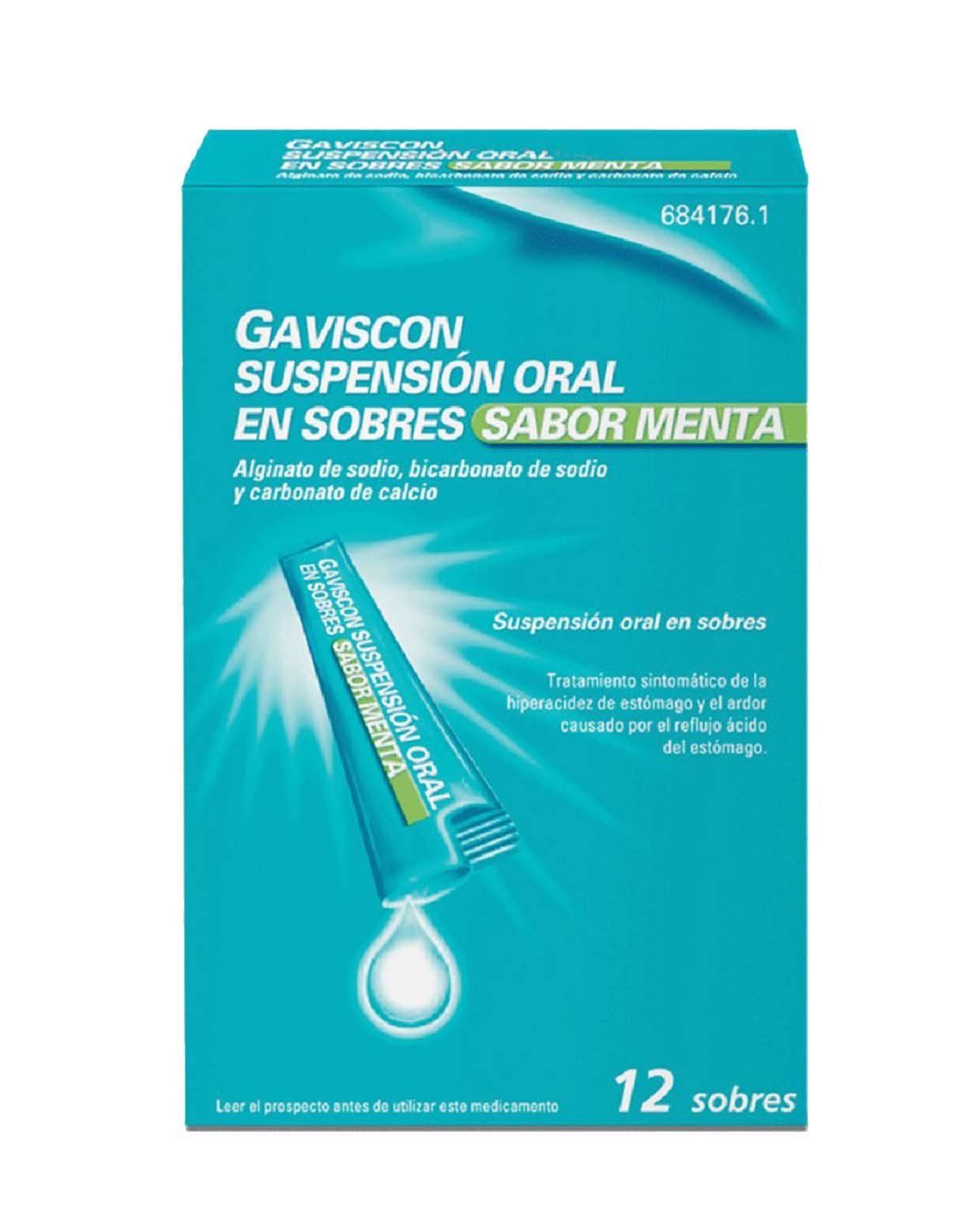 GAVISCON Suspensión Oral Sabor Menta 12 Sobres 10ML-1