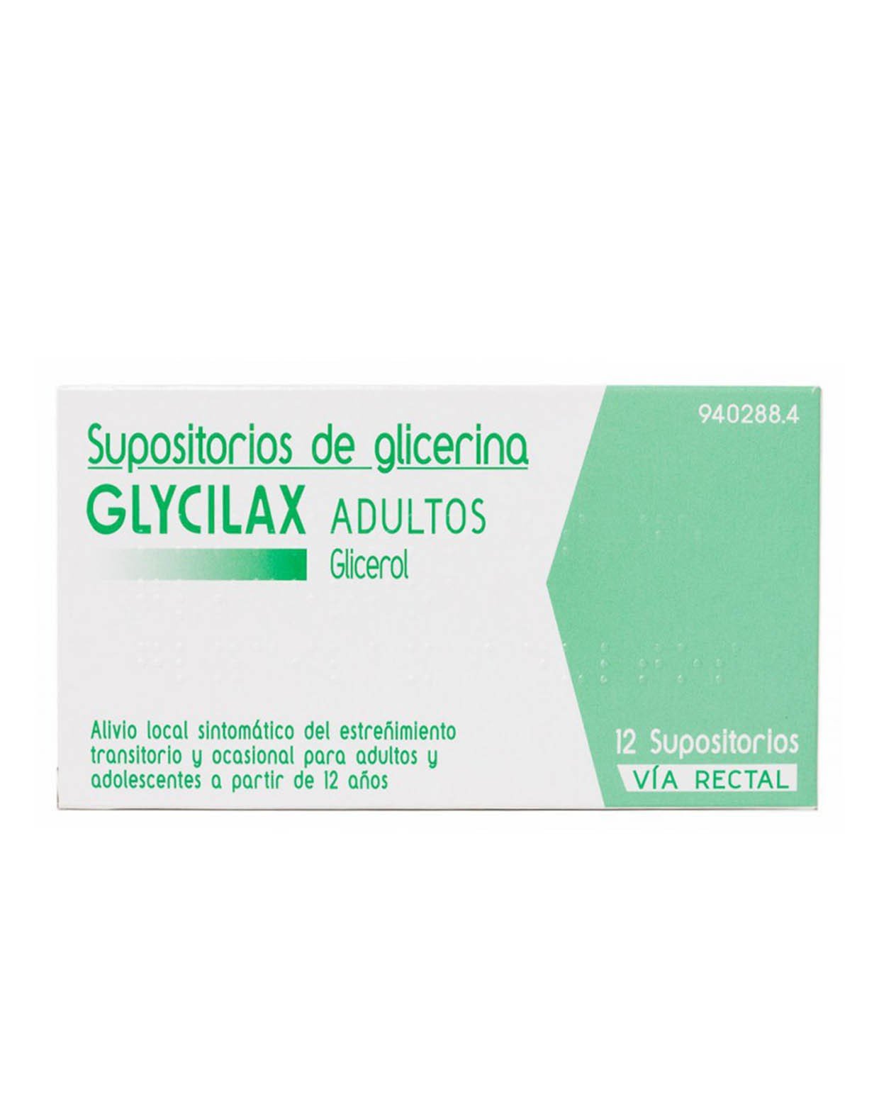 GLYCILAX Adultos 3.31G 12 Supositorios Glicerina-1