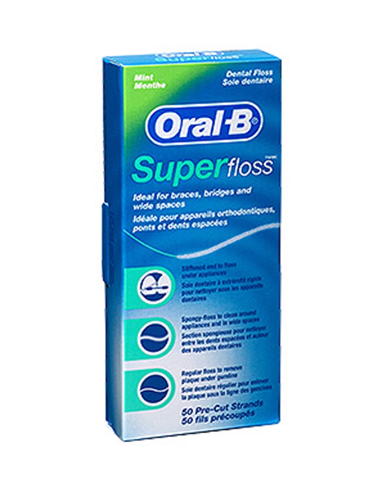 ORAL-B Superfloss Seda Dental Sin Cera 50 Hebras-4
