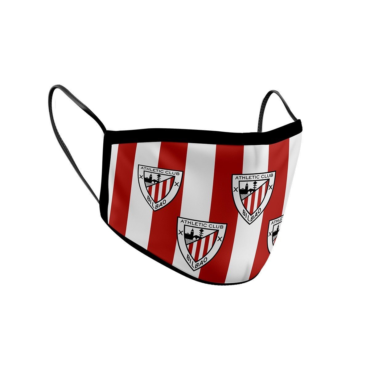 Mascarilla R30 ATHLETIC CLUB - ESCUDOS ROJIBLANCA Lavable y Reutilizable Junior-1