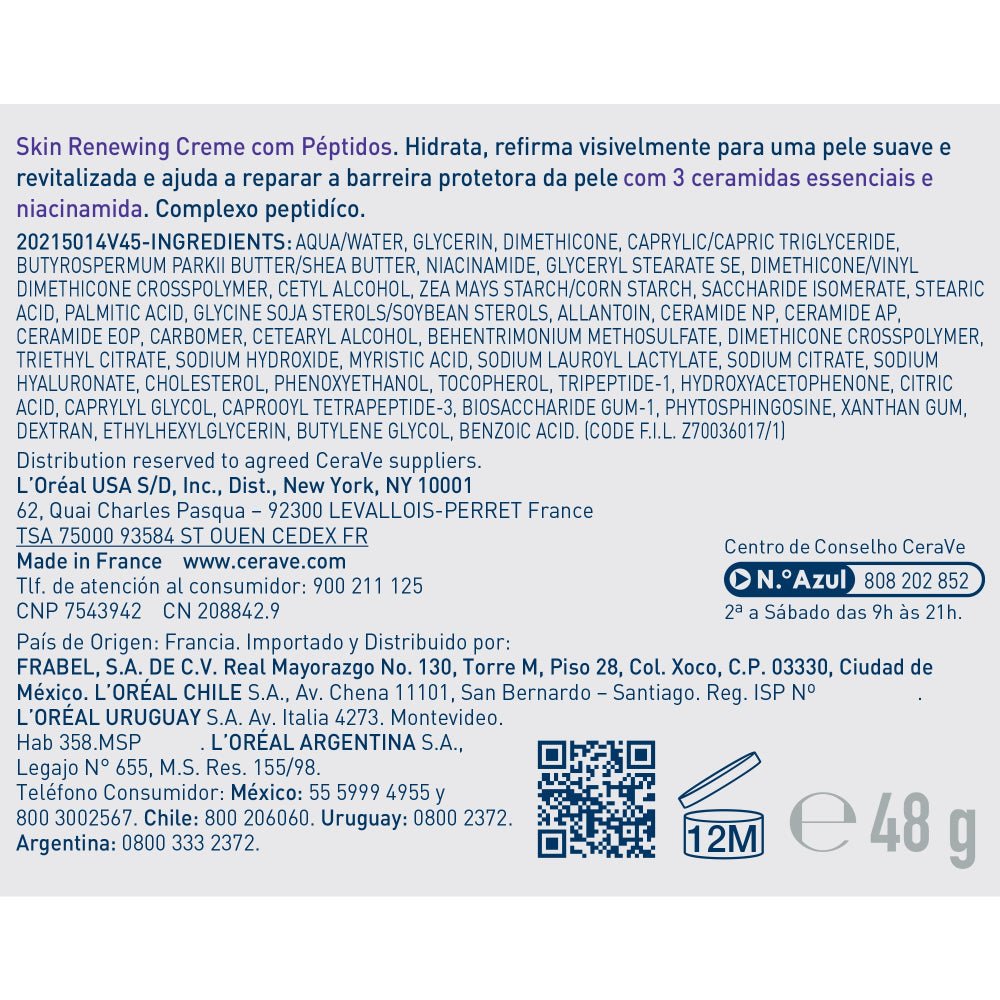 CeraVe Crema con Péptidos 48ml