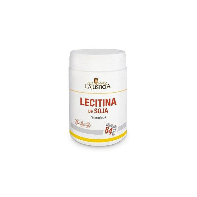 Lecitina de Soja Granulada LAJUSTICIA 450G Envase 64 dias-1