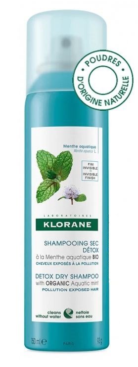 KLORANE Champú Seco a la Menta Acuática 150ml-1