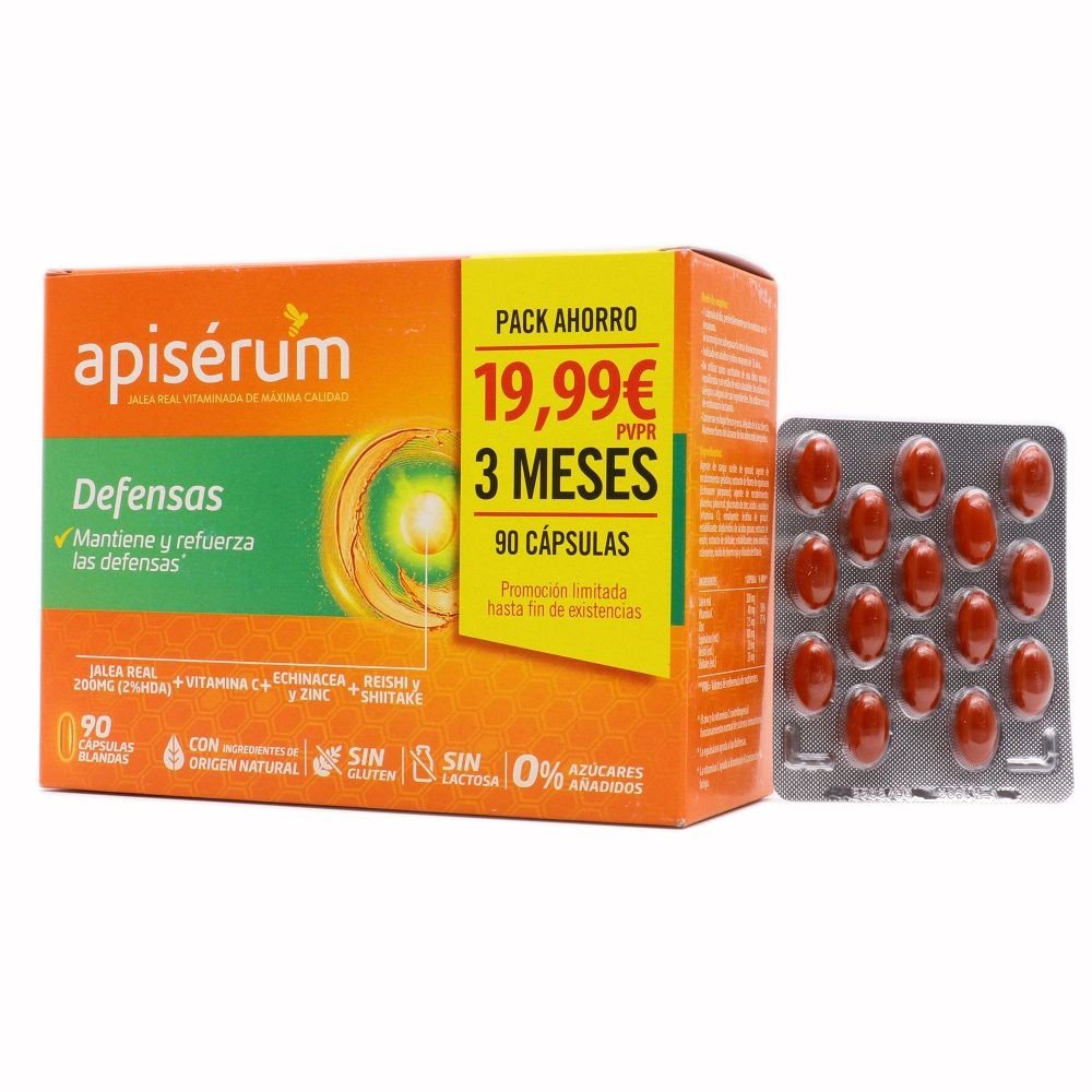 APISÉRUM Defensas Pack Ahorro 90 Cápsulas Blandas-1