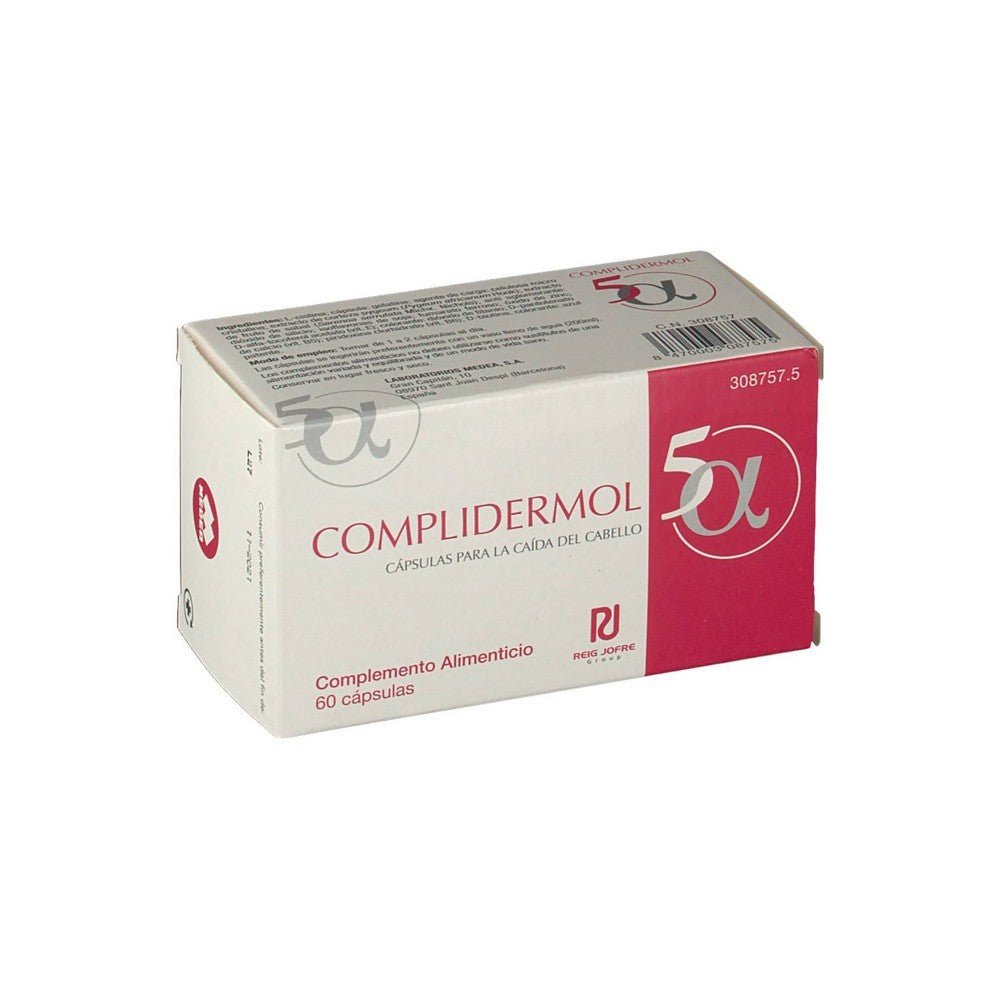 COMPLIDERMOL 5 Alfa Anticaída 60 Cápsulas-1