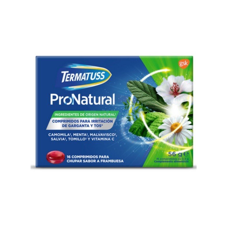 TERMATUSS ProNatural Irritación Garganta y Tos 16 Comprimidos para Chupar-1