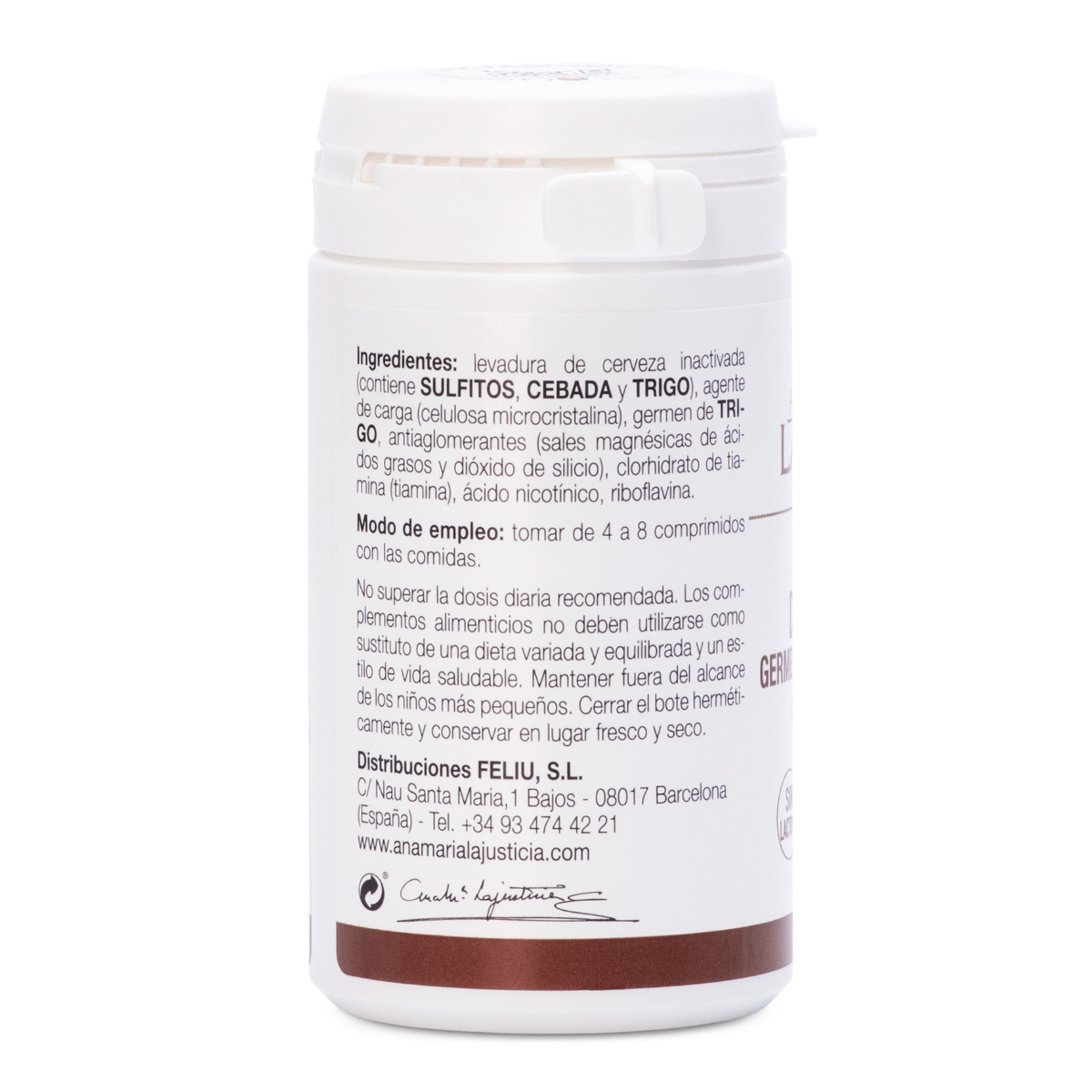 Ana María Lajusticia Levadura Cerveza 80 Comprimidos