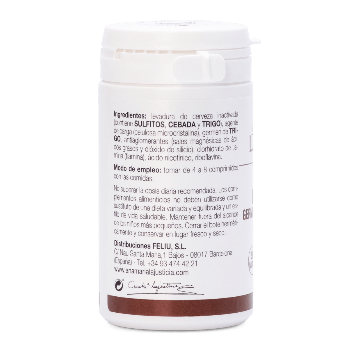 Ana María Lajusticia Levadura Cerveza 80 Comprimidos