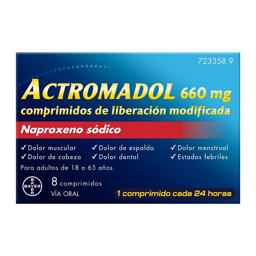 ACTROMADOL 660mg 8 Comprimidos-1