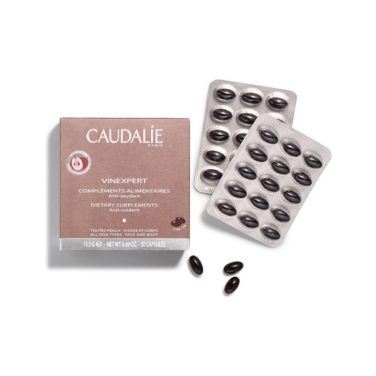 CAUDALIE Vinexpert Complementos Alimenticios 30 Cápsulas-2