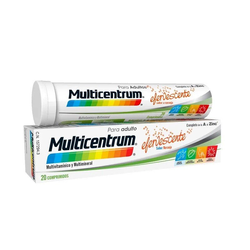MULTICENTRUM Efervescentes Adultos 20 Comprimidos Sabor Naranja-9
