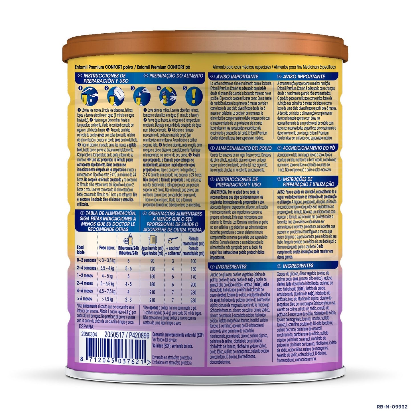 Enfamil Premium Confort PACK 4x800gr-7