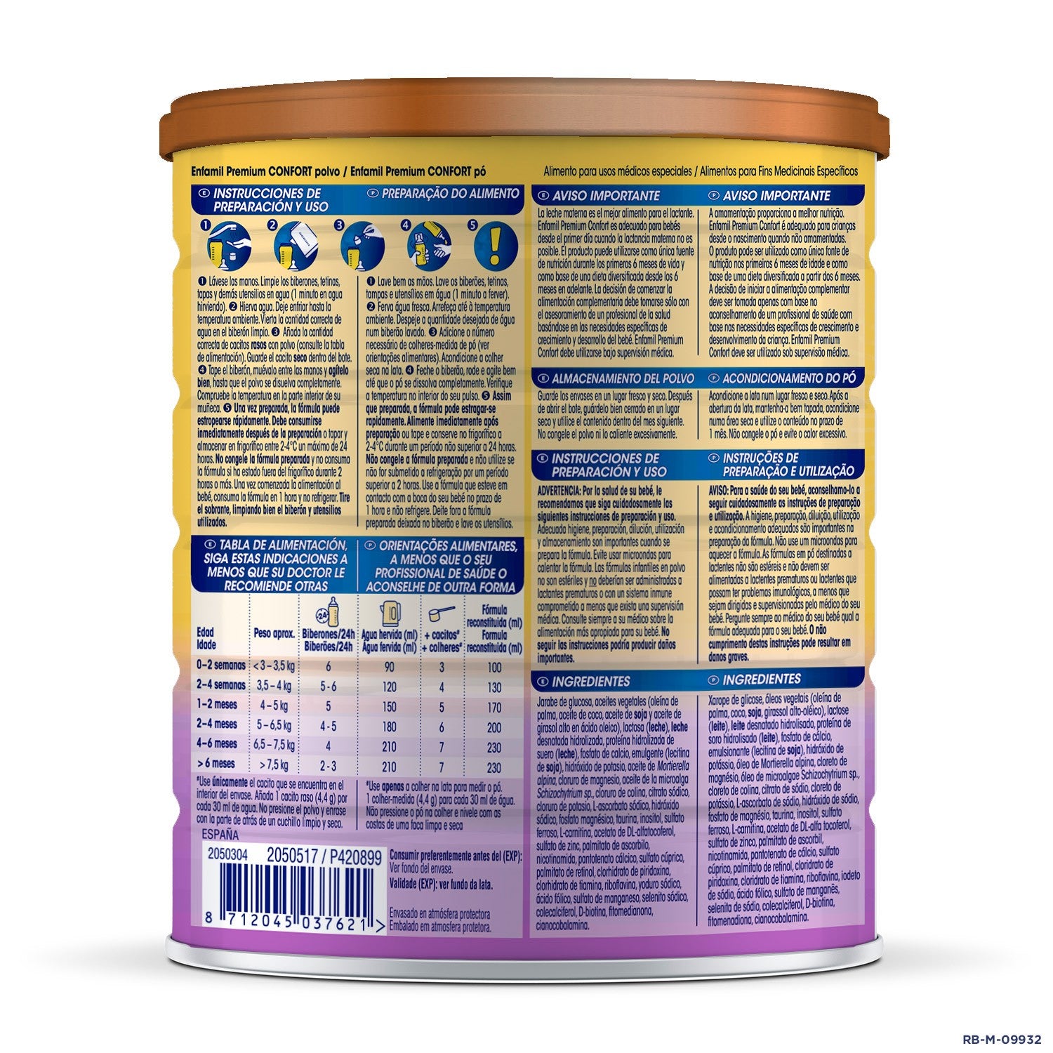 Enfamil Premium Confort PACK 4x800gr-7
