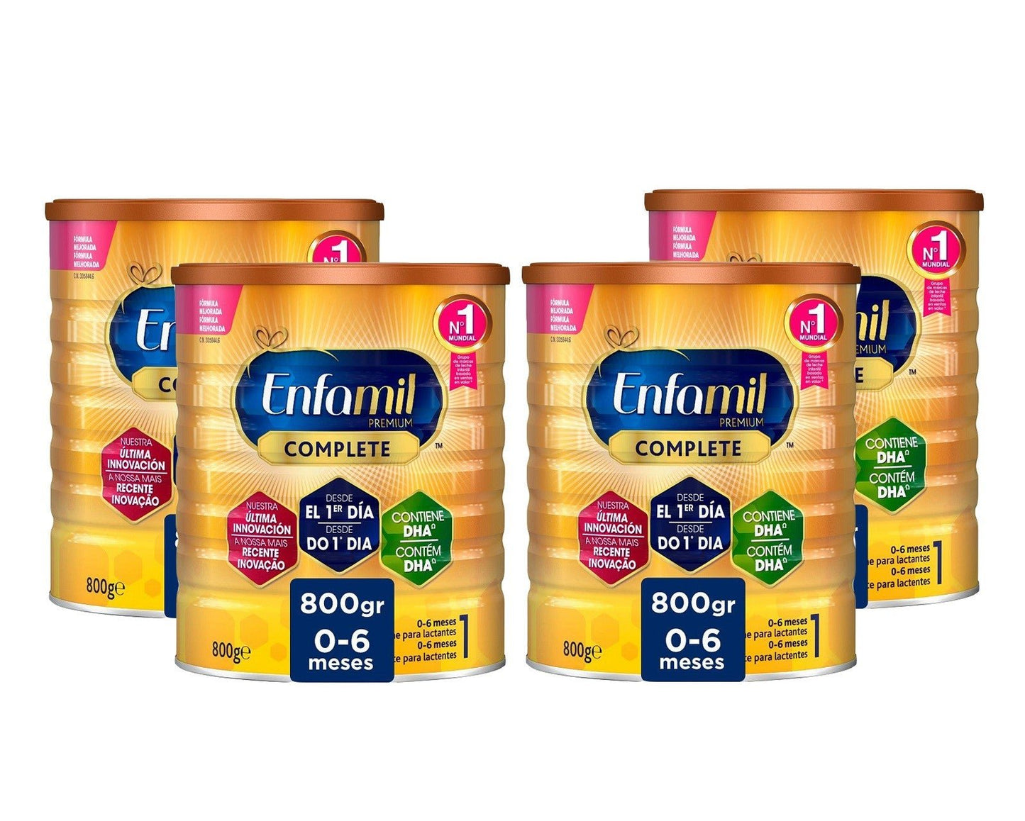Enfamil 1 Pack 4x800gr Premium Complete Leche Infantil-3