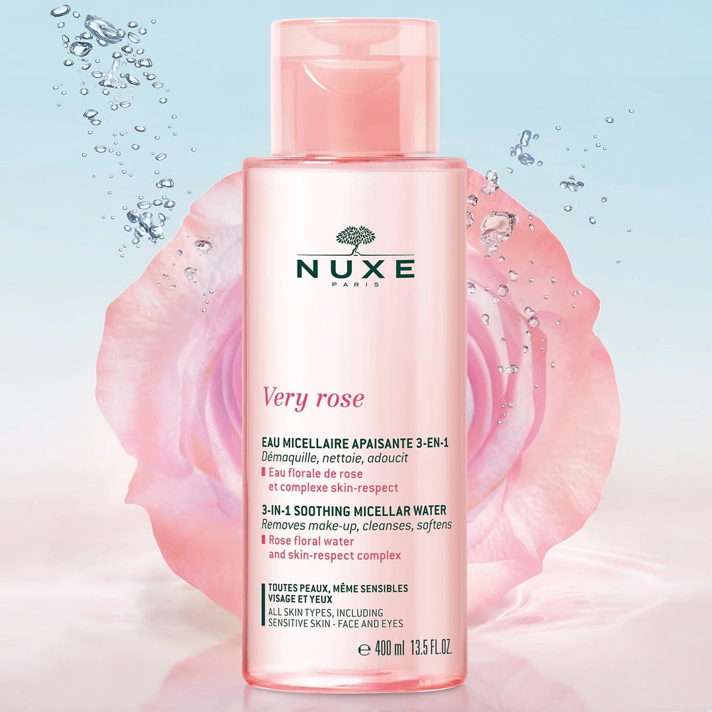 NUXE Agua Micelar Calmante 3 en 1 Very Rose 400ml-2