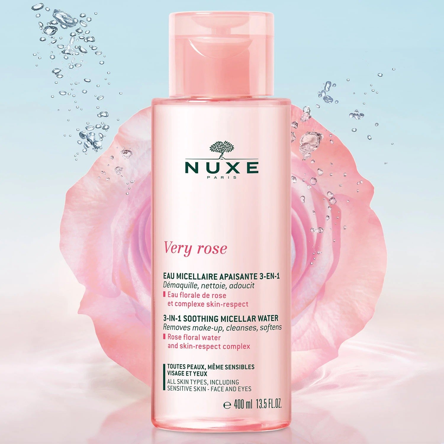NUXE Agua Micelar Calmante 3 en 1 Very Rose 400ml-2