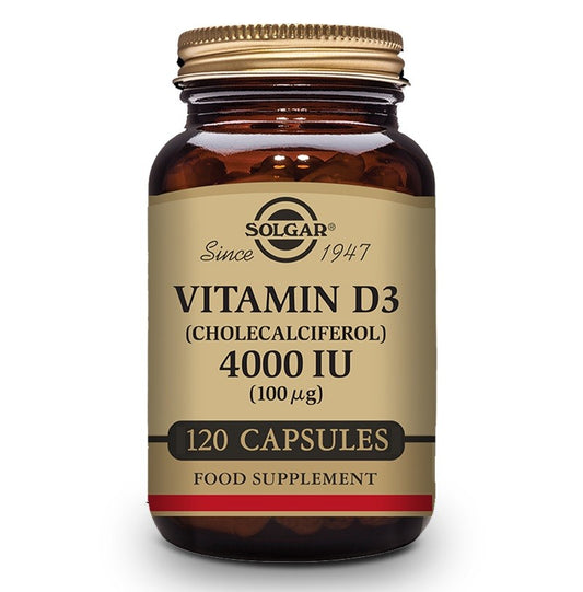 SOLGAR Vitamina D3 4000iu 120 Cápsulas Vegetales-1