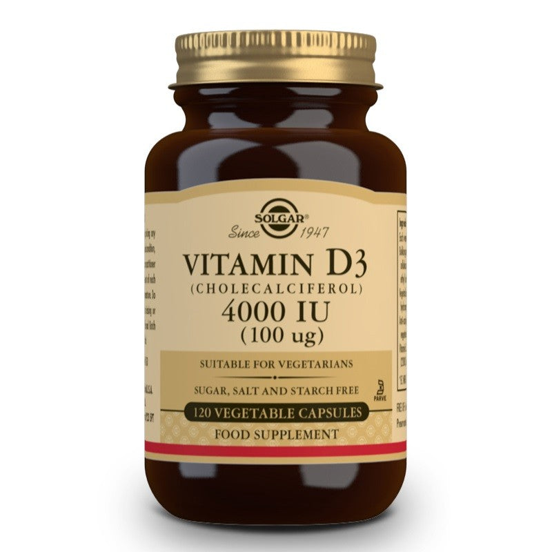 SOLGAR Vitamina D3 4000iu 120 Cápsulas Vegetales-2