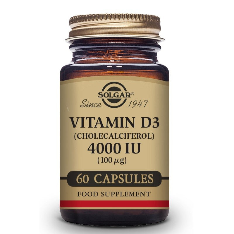 SOLGAR Vitamina D3 4000iu 60 Cápsulas Vegetales-2