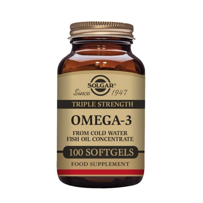 SOLGAR Omega-3 Triple Concentración 100 Cápsulas Blandas-1