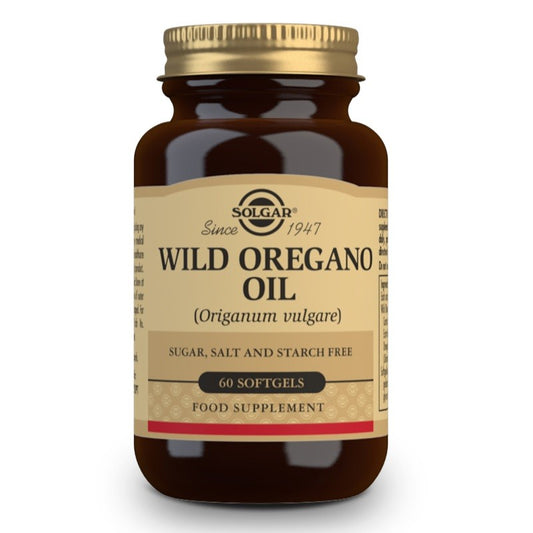 SOLGAR Aceite de Orégano Silvestre (Origanum Vulgare) 60 Cápsulas Blandas-1