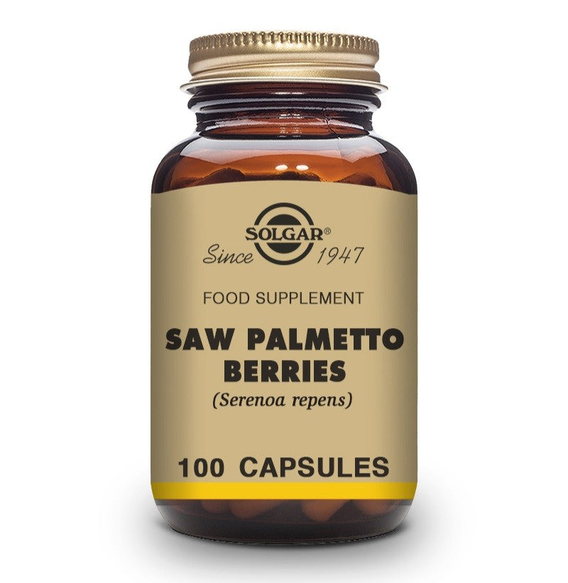 SOLGAR Sabal Extracto de Baya Saw Palmetto (Serenoa Repens) 100 Cápsulas Vegetales-2