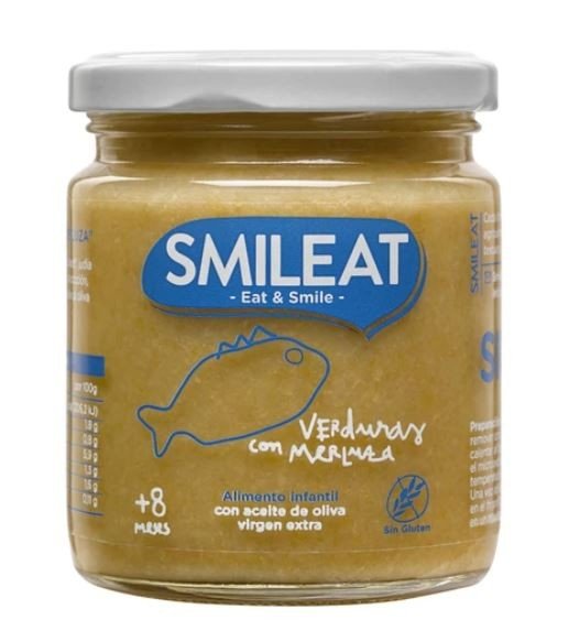 SMILEAT Tarrito Ecológico Verduras con Merluza 230g-1