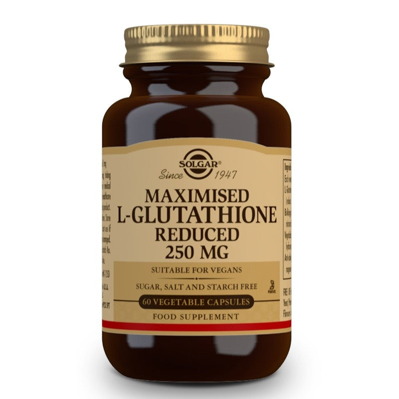 SOLGAR L-Glutation Maximizado 250mg 60 cápsulas vegetales-1