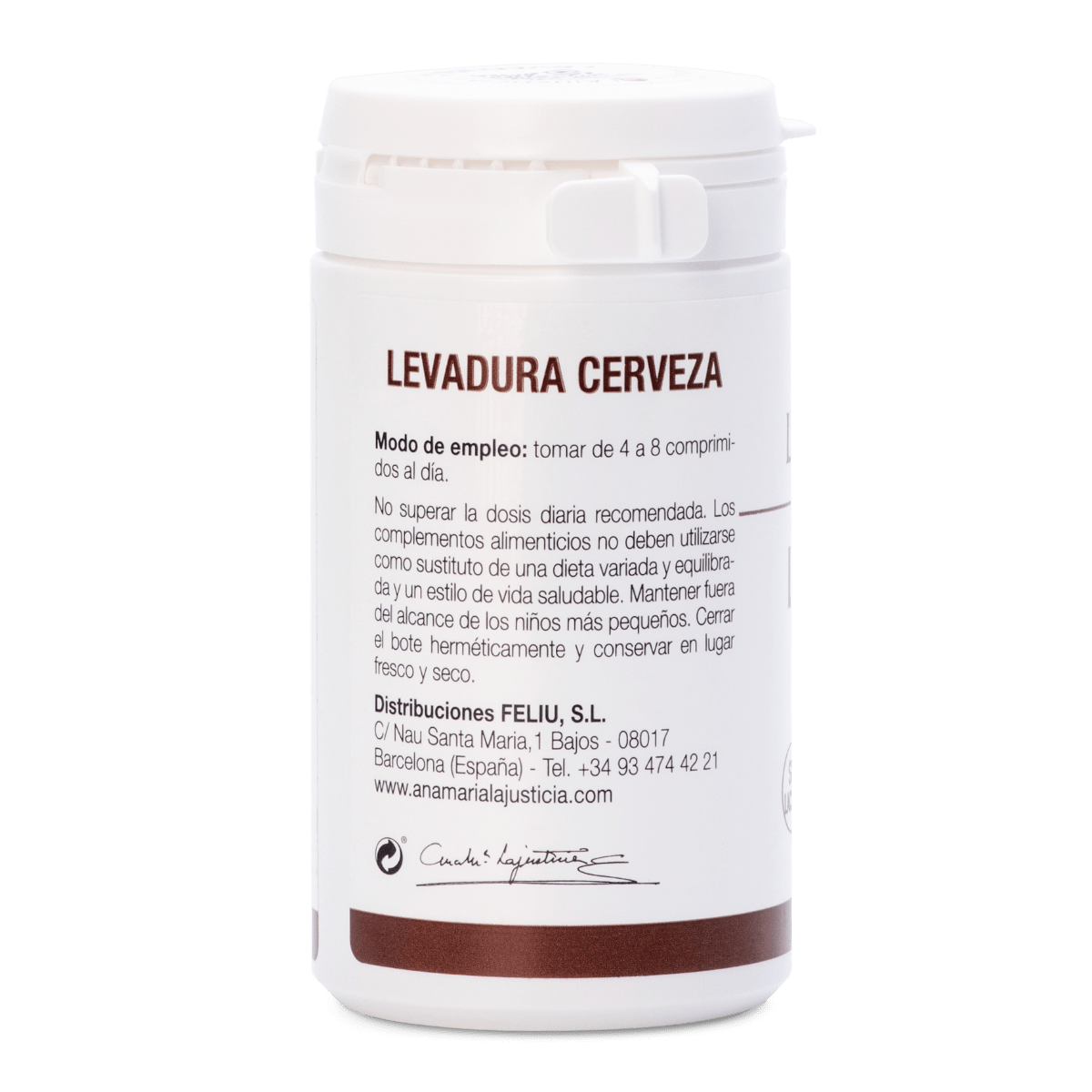 Ana María Lajusticia Brewer's Yeast with Wheat Germ and Thiamine (B1) 80 Tablets