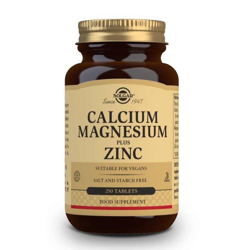 SOLGAR Calcio y Magnesio con Zinc 250 comprimidos-1