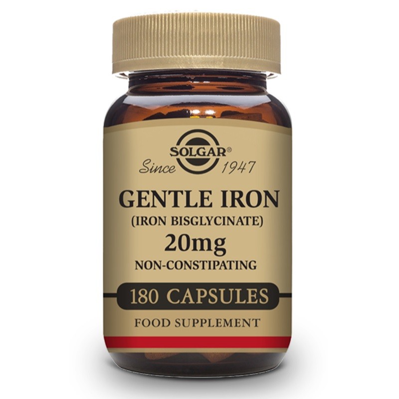 SOLGAR Hierro Gentle 20mg (180 Cápsulas Vegetales)-2