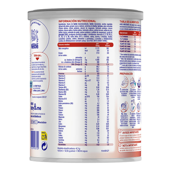 NIDINA 1 Leche de Iniciación para Lactantes 800g-3