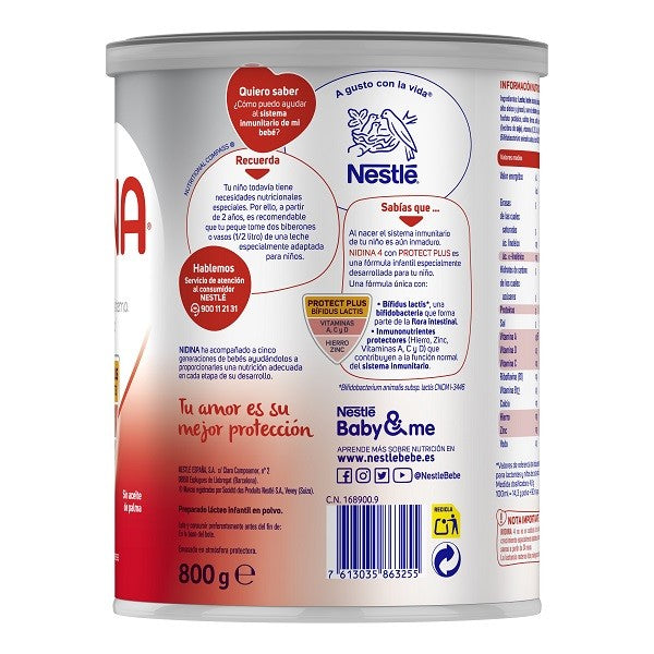 NIDINA 4 Leche de Crecimiento para Lactantes 800g-2