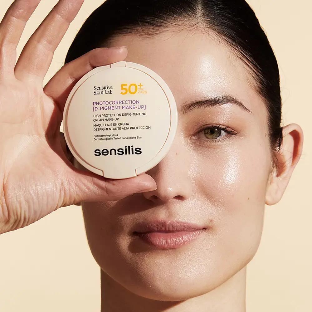 SENSILIS Photocorrection Maquillaje Compacto SPF50+ 02 Golden 10g-5