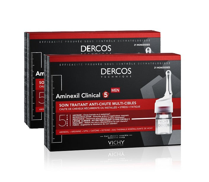 VICHY Dercos Aminexil Clinical 5 Hombre DUPLO 2x21 Monodosis-1