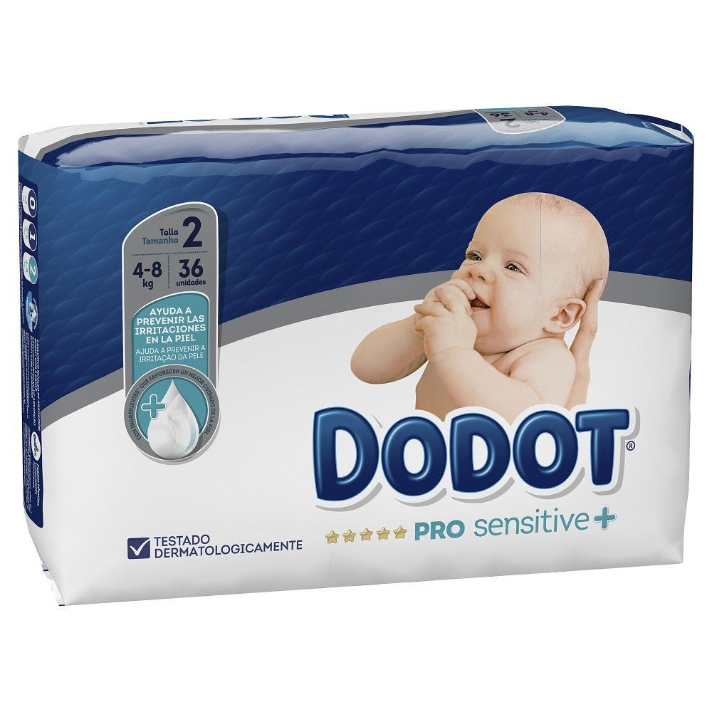 DODOT Pro Sensitive Talla 2 (de 4 a 8kg) 36 Unidades-7