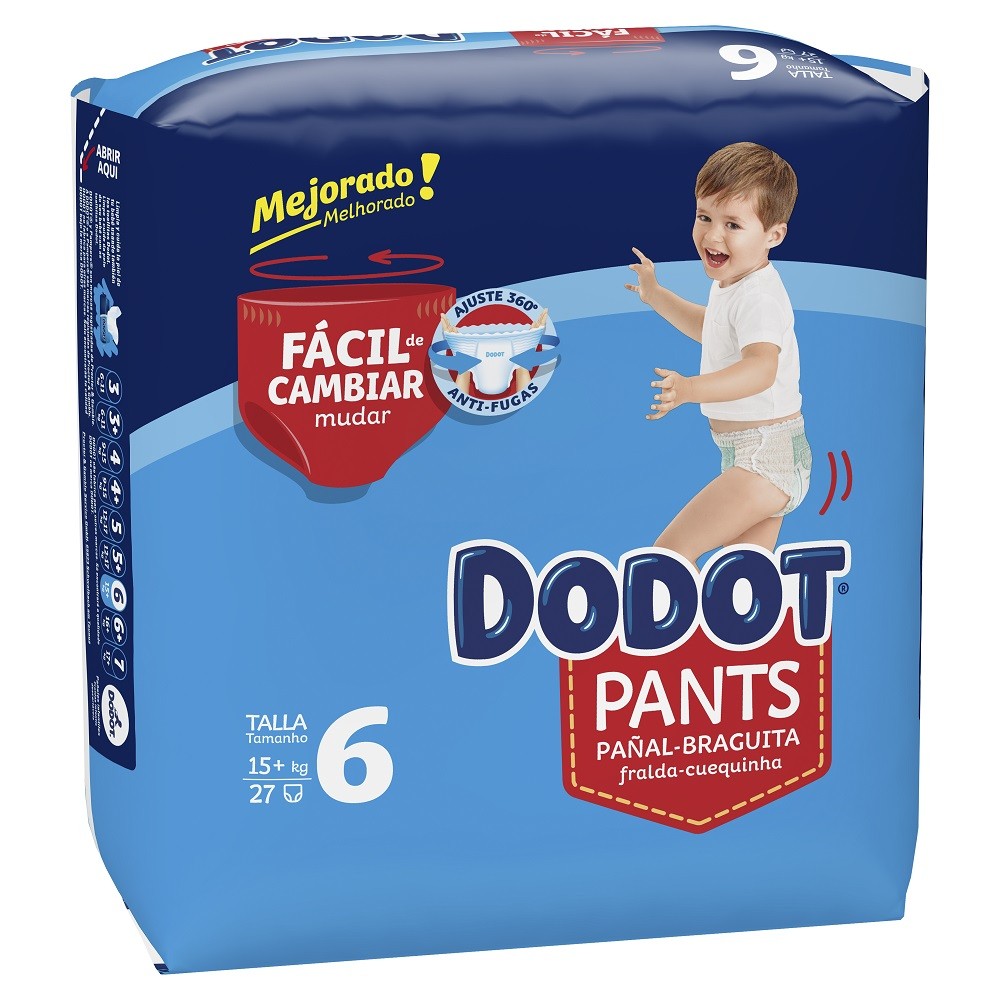 DODOT Pants Talla 6 (+15 Kg) 27 unidades