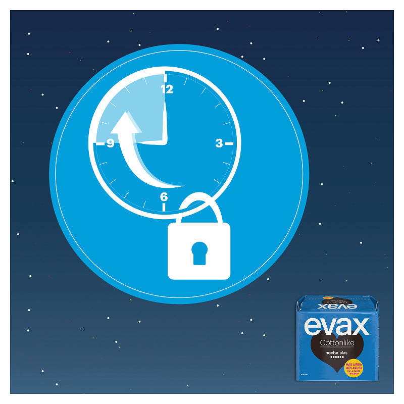 EVAX Cottonlike Noche Compresa Con Alas 9 Unidades-4