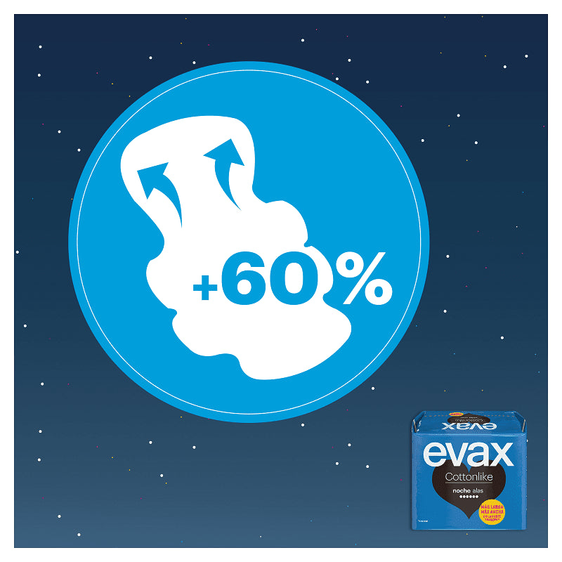 EVAX Cottonlike Noche Compresa Con Alas 9 Unidades-7