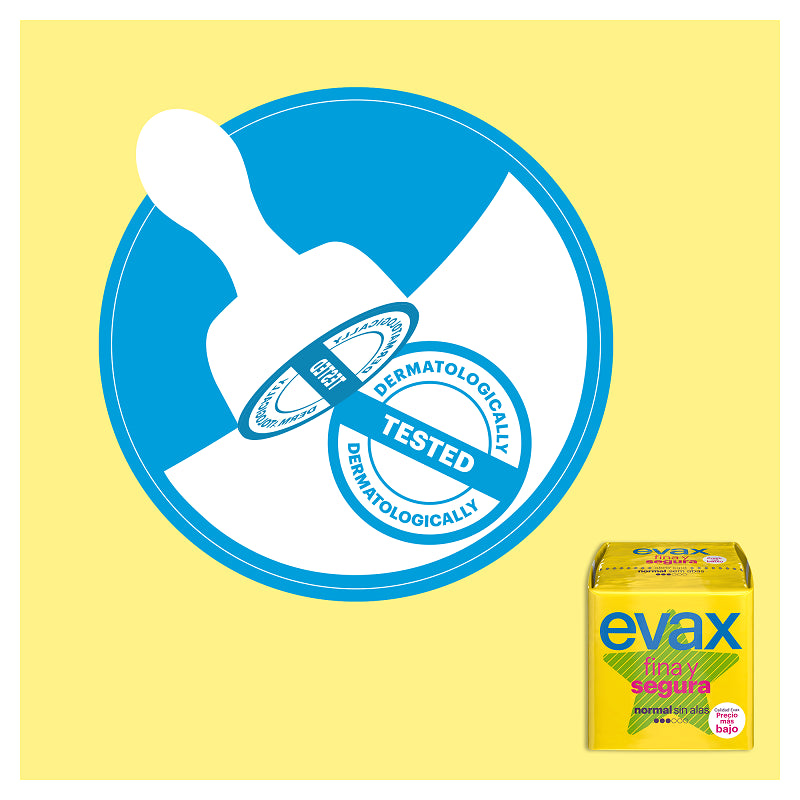 EVAX Fina y Segura Normal Compresa Sin Alas 16 Unidades-3