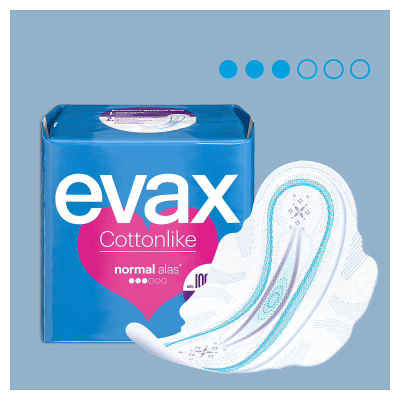 EVAX Cottonlike Normal Compresa Con Alas 16 Unidades-2
