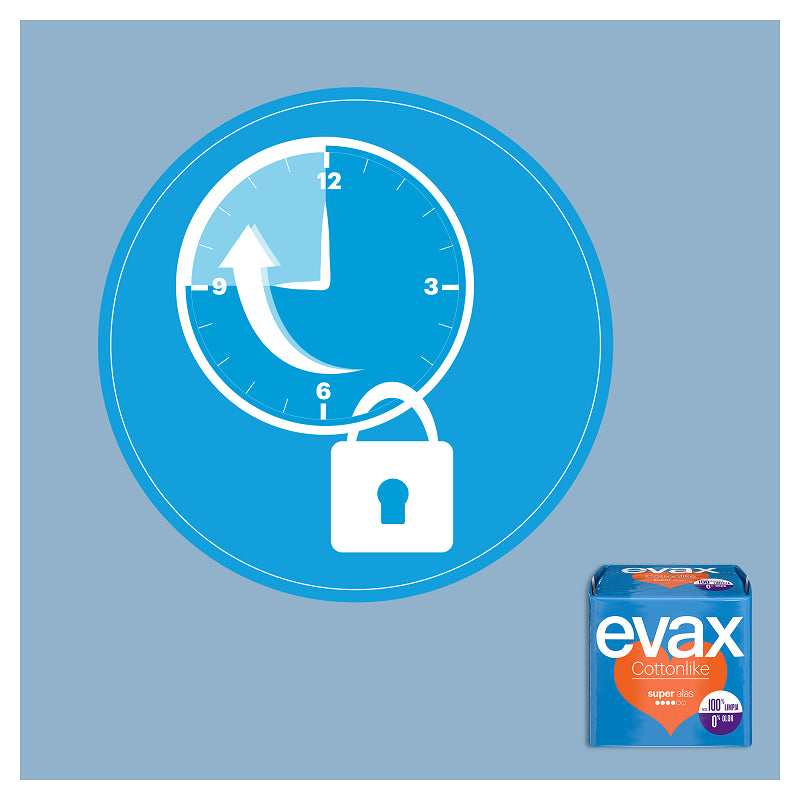 EVAX Cottonlike Super Compresa Con Alas 12 Unidades-3