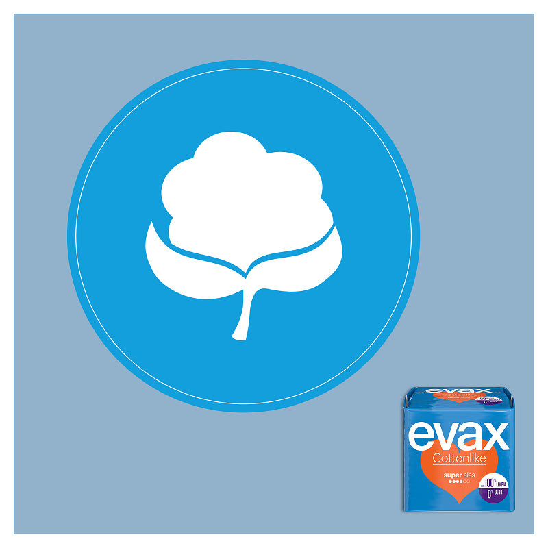 EVAX Cottonlike Super Compresa Con Alas 12 Unidades-7