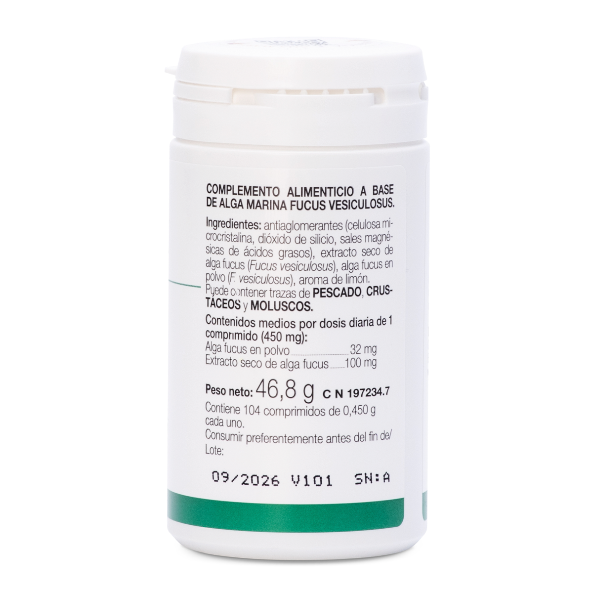 Ana María Lajusticia Algas 104 Comprimidos