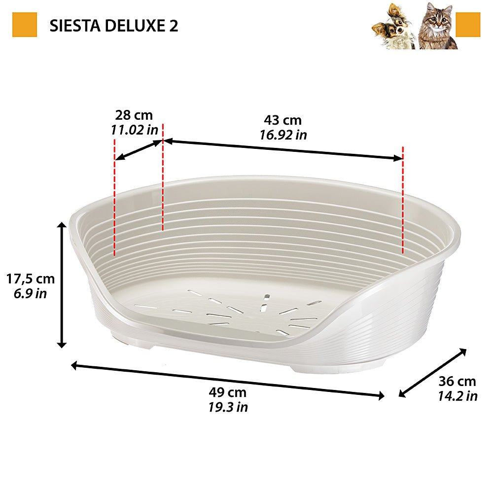Ferplast Siesta Deluxe 2 Cama Plástica 3kg