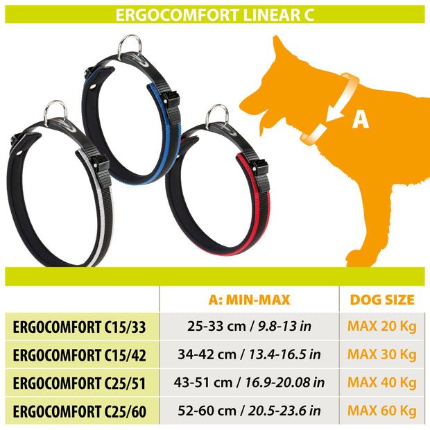 Ferplast Ergocomfort C15 Collare Ergonômico Grigio 77g