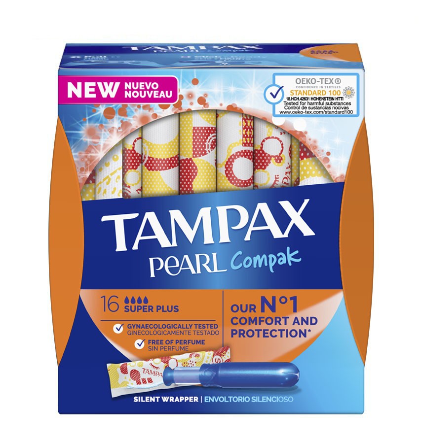TAMPAX Pearl Compak Super Plus Tampones 16 Unidades-1