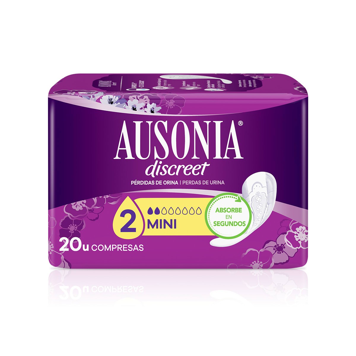 AUSONIA Discreet Mini Compresa 20 Unidades-1